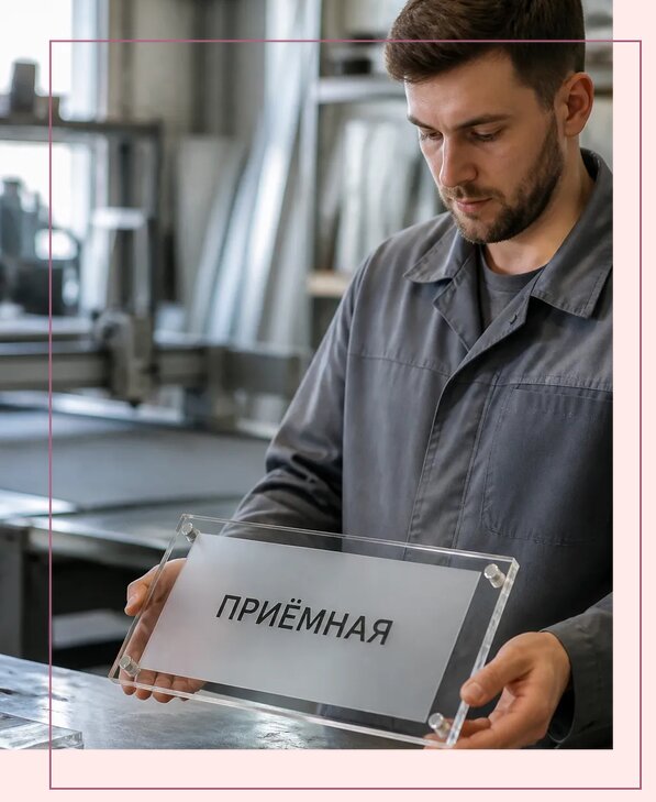 Таблички из оргстекла на заказ в Миассе от 3966 р. | Аванза-Мсс